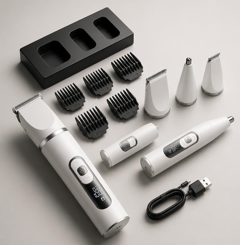 4-in-1 Cordless Grooming Kit with Nail Grinder view 3