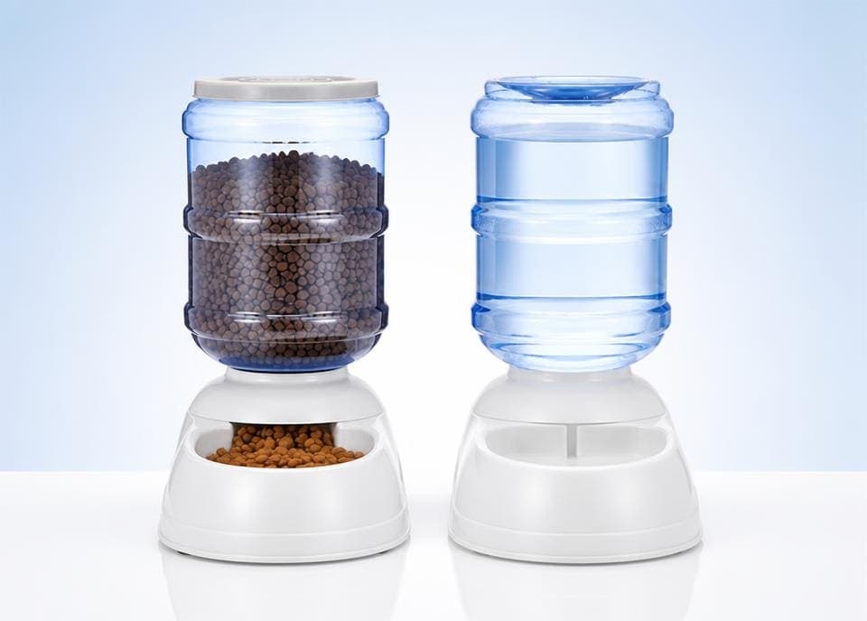 Automatic Gravity Food & Water Dispenser Set view 2