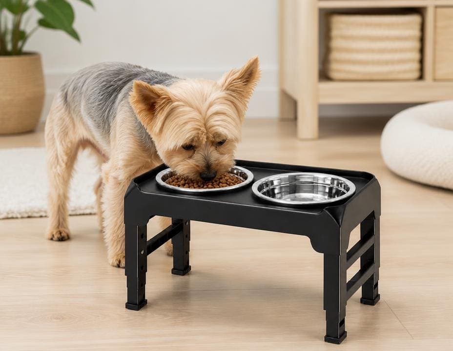 Height-Adjustable Elevated Dog Bowls view 3