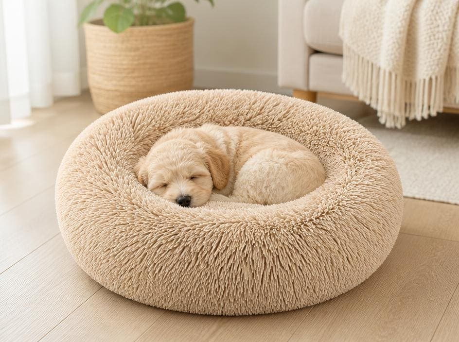 Plush Calming Donut Bed view 2