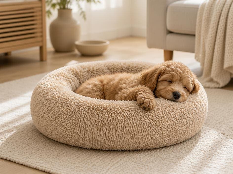 Plush Calming Donut Bed view 3