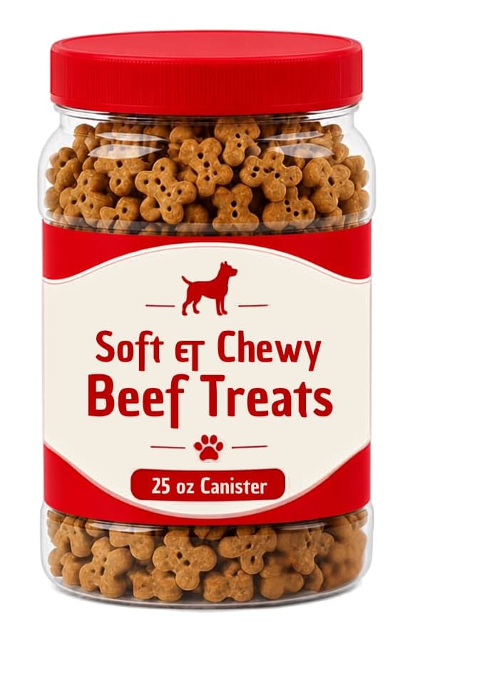 Soft & Chewy Dog Treats, 25 oz Canister view 2