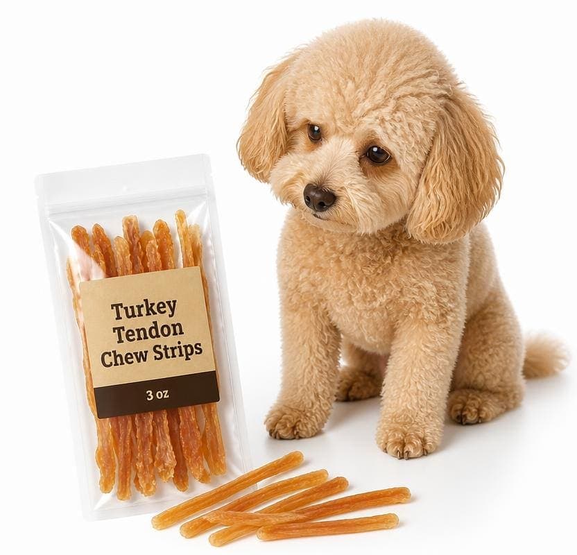 Turkey Tendon Chew Strips, 3 oz view 2